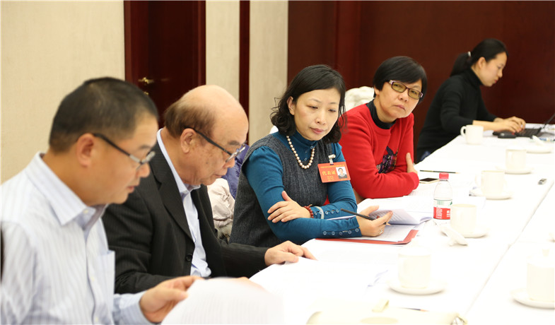 12月1日下午，港澳臺代表團分組學(xué)習(xí)討論。