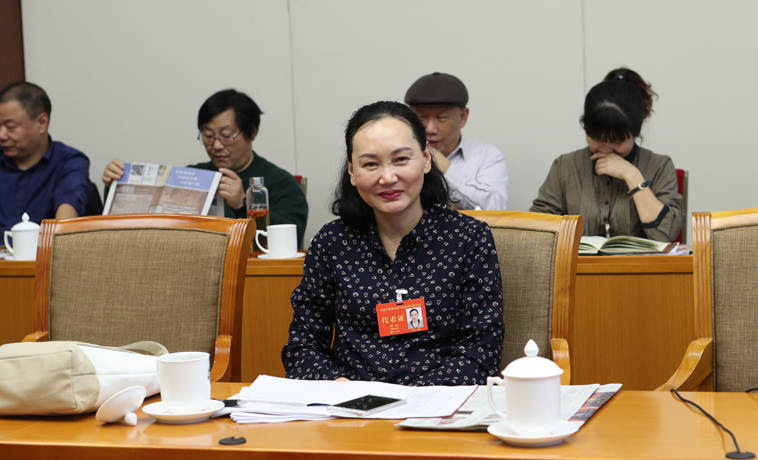 12月1日，邵麗主持河南、湖北團分組學(xué)習(xí)討論。