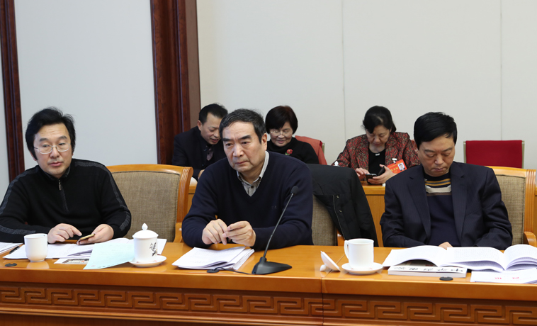 12月1日，河南、湖北團分組學(xué)習(xí)討論。