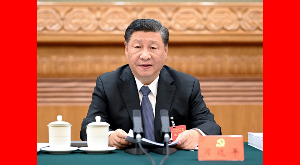 10月18日，中國共產(chǎn)黨第二十次全國代表大會主席團在北京人民大會堂舉行第二次會議。習近平同志主持會議。