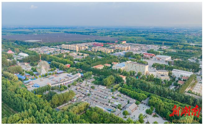 風(fēng)景秀美的山西省汾陽市賈家莊村。
