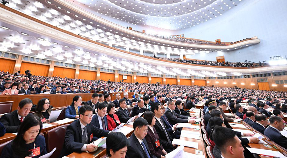 3月4日，中國人民政治協(xié)商會議第十四屆全國委員會第二次會議在北京人民大會堂開幕。