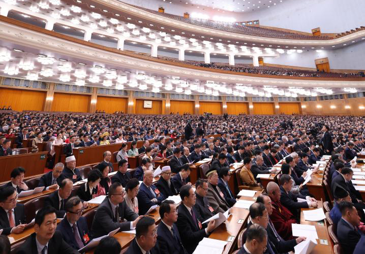 3月7日，全國政協(xié)十四屆二次會議在北京人民大會堂舉行第二次全體會議。