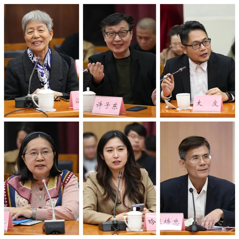 陳艷華、許子?xùn)|、黃春年、潘明珠、羅旭、張培忠發(fā)言
