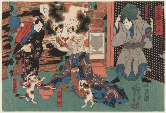 歌川國(guó)芳「五十三次 岡崎」等，1847 ACCESSION NUMBER:49.1248
